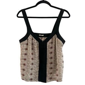 Ecote Urban Outfitters Silk Cami Hook & Eye Front Closure Top - Sz M